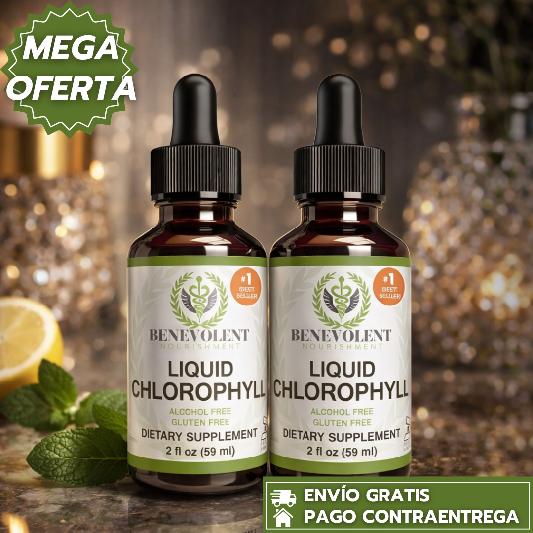 Clorofila Líquida: Gotas que Desintoxican, Eliminan Olores Internos y Apoyan la Digestión. 💚