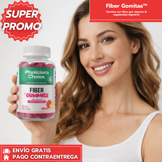 Fiber Gomitas: Gomitas con fibra que mejoran la regularidad digestiva.
