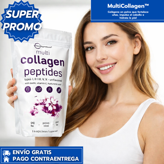 MultiCollagen: Colágeno en polvo que fortalece uñas, impulsa el cabello e hidrata la piel