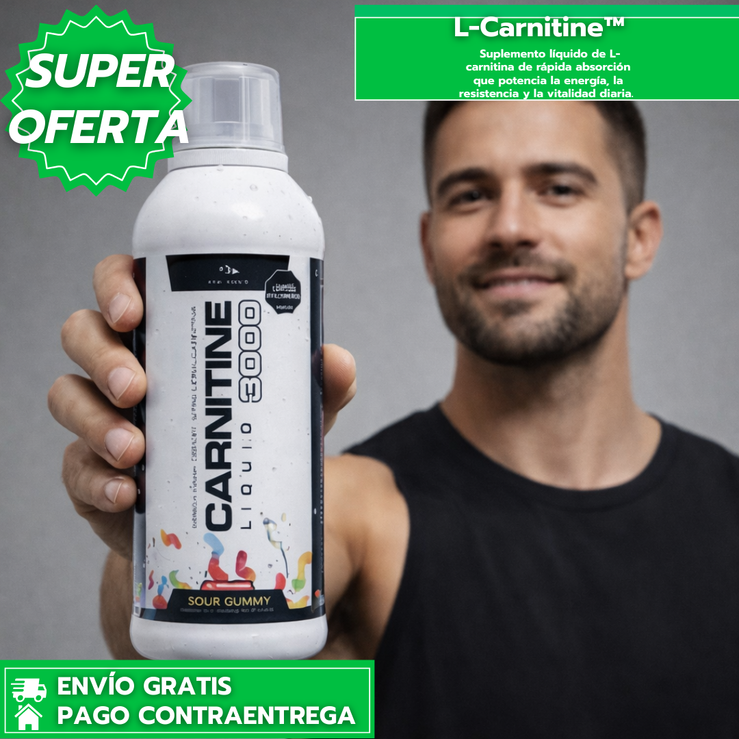 L-Carnitine: Suplemento líquido de L-carnitina de rápida absorción que potencia la energía, la resistencia y la vitalidad diaria.