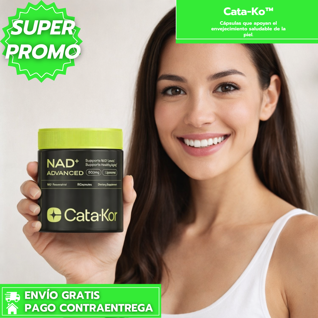 Cata-Kor: Cápsulas que apoyan el envejecimiento saludable de la piel.