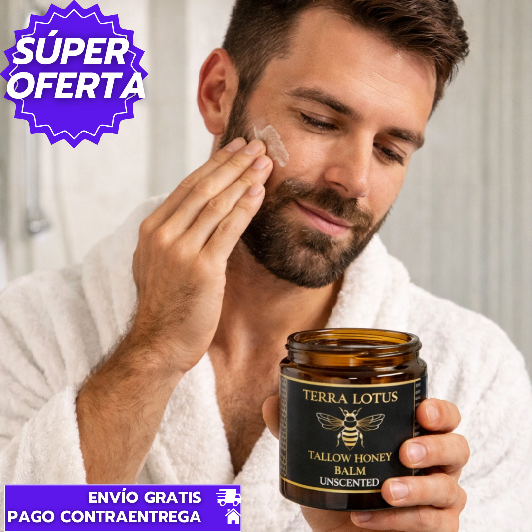 MielSkin: Bálsamo Orgánico de Sebo de Res y Miel que Hidrata, Regenera y Protege la Piel de Toda la Familia de Forma Natural.