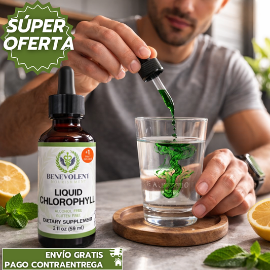 Clorofila Líquida: Gotas que Desintoxican, Eliminan Olores Internos y Apoyan la Digestión. 💚