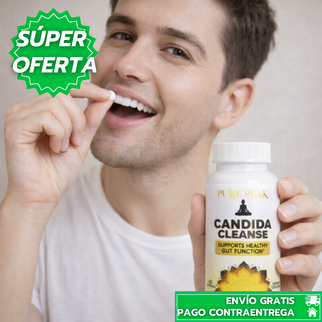 Oferta Especial 2x1: Candida Cleanse: Suplemento en cápsulas que apoya el equilibrio intestinal y la limpieza de Candida en hombres y mujeres.