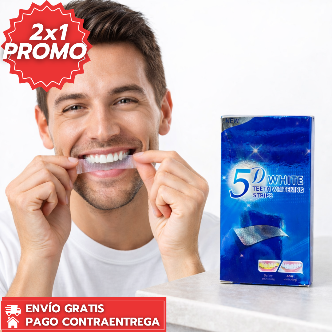 Banda Blanqueadora: Tiras dentales que eliminan manchas y aclaran la sonrisa. 🦷✨