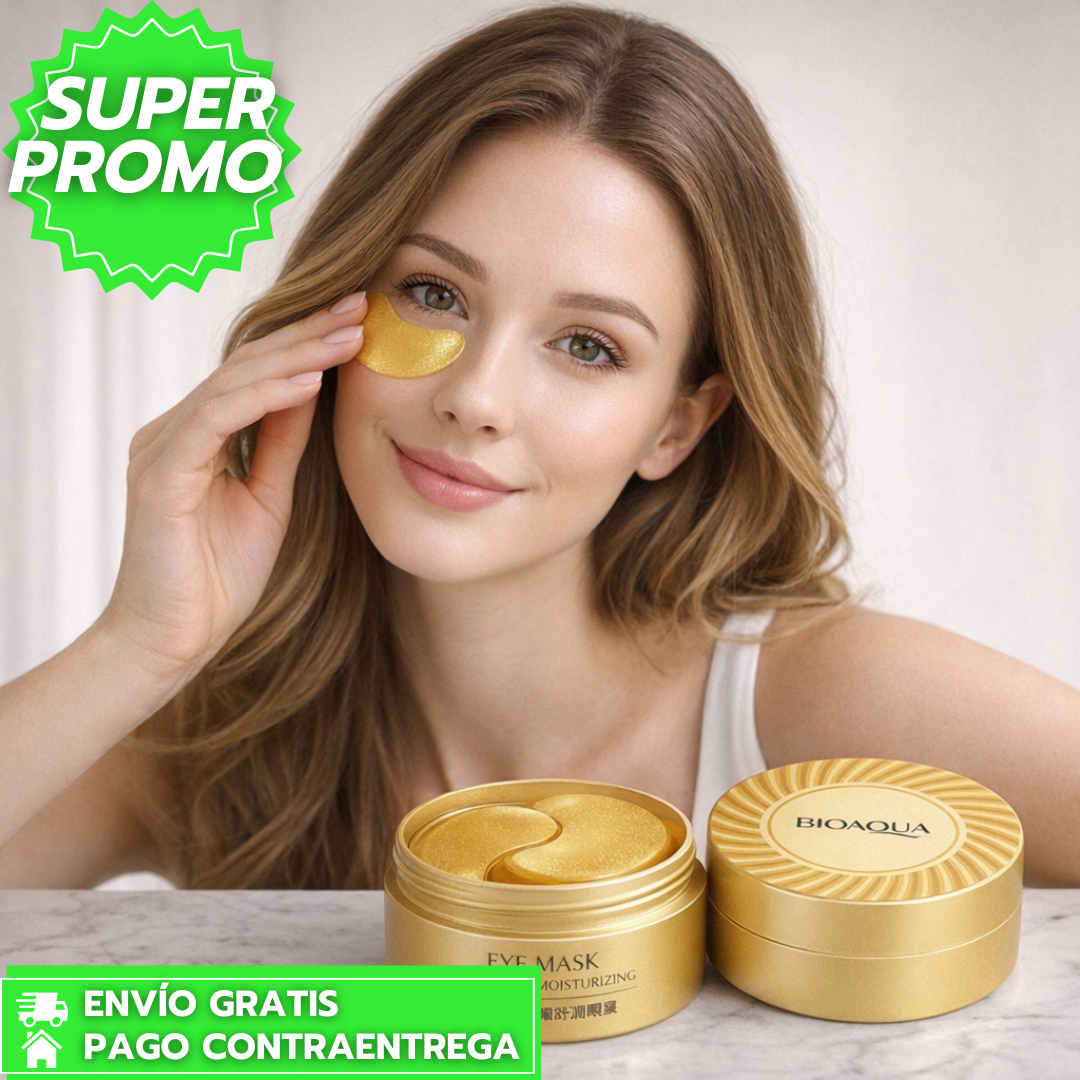Parches Bioaqua: Parches hidratantes que reducen ojeras y refrescan el contorno de ojos. ✨