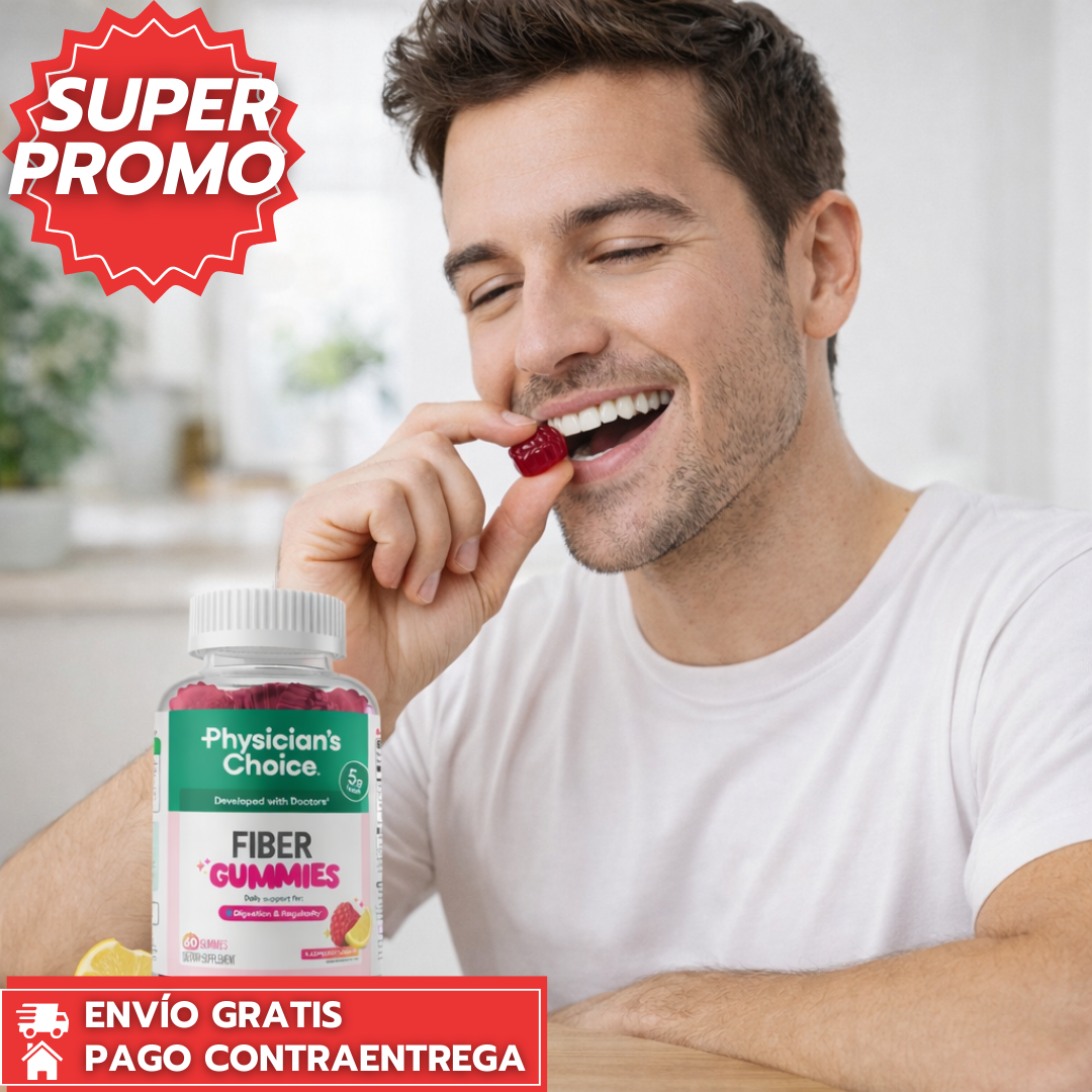 Fiber Gomitas: Gomitas con fibra que mejoran la regularidad digestiva.