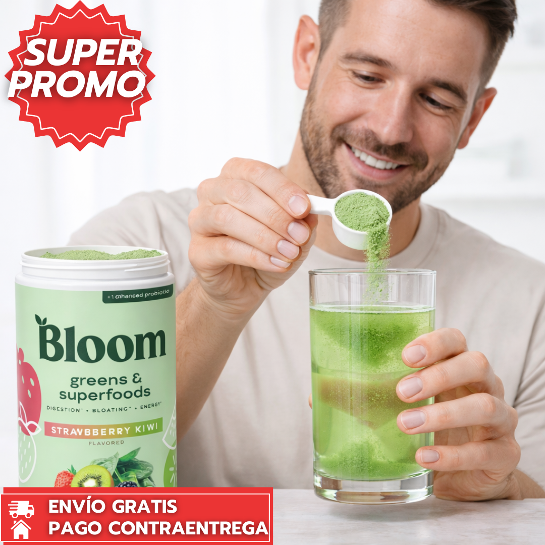 GreenBloom: Superalimento en polvo que apoya digestión y energía diaria. 🌿✨