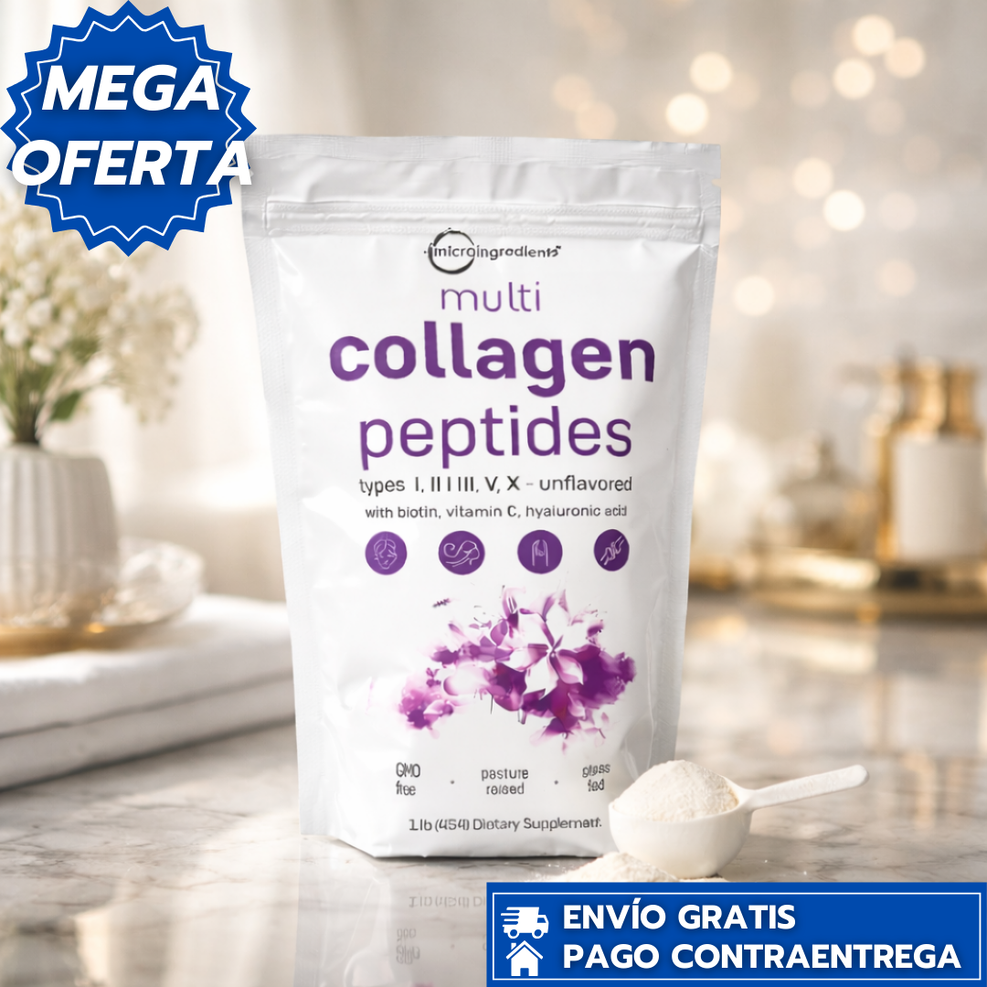 MultiCollagen: Colágeno en polvo que fortalece uñas, impulsa el cabello e hidrata la piel