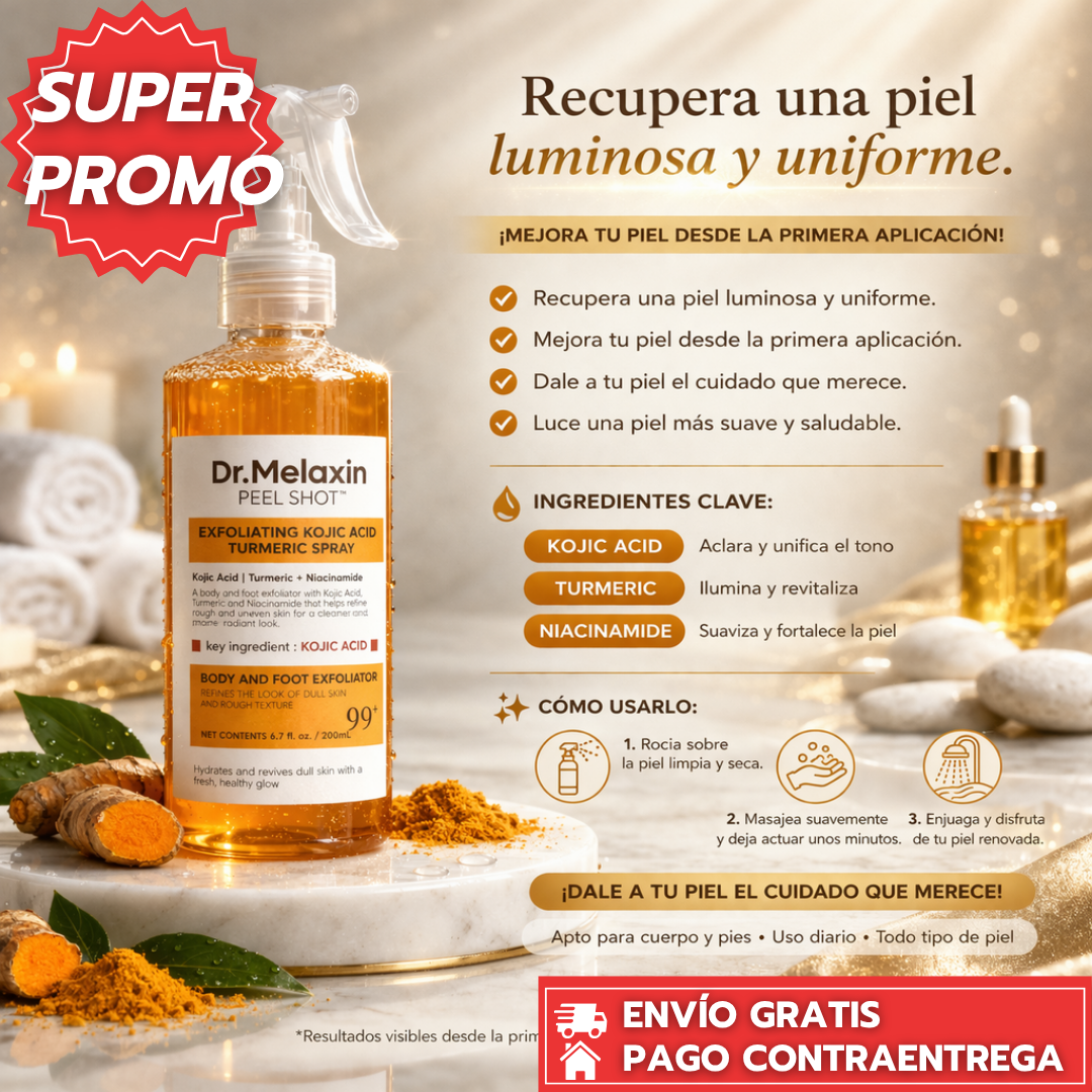 Despigmentante: Spray facial que aclara manchas y unifica el tono de la piel. ✨